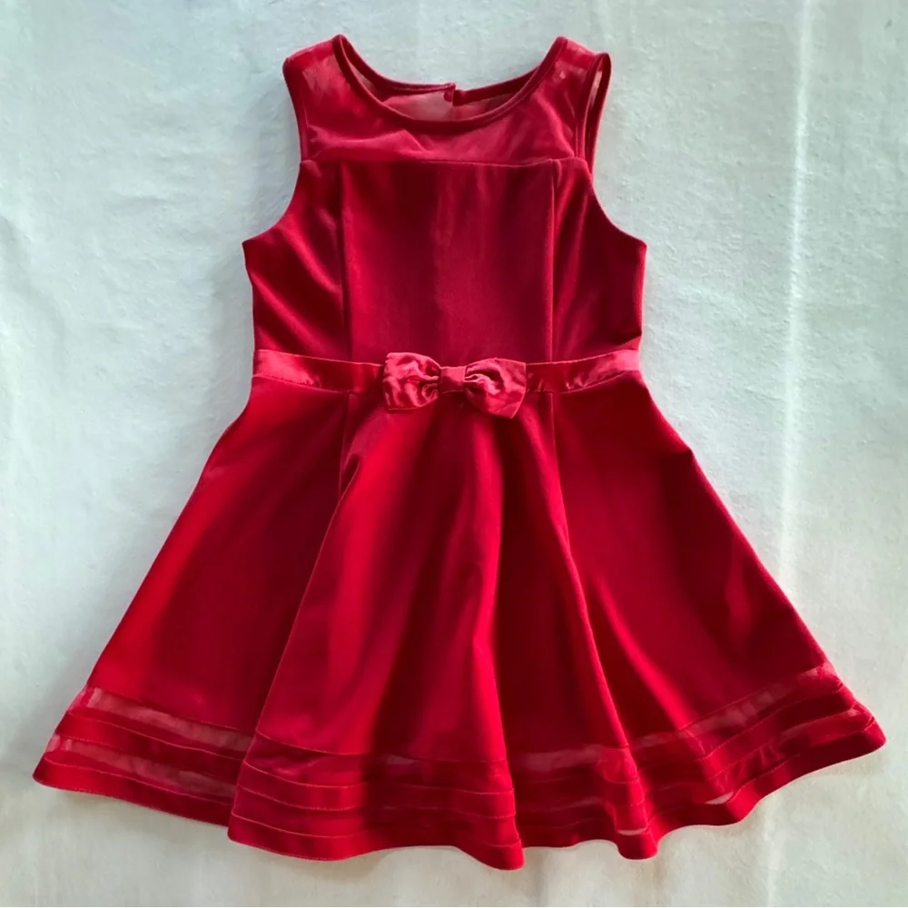 Calvin Klein Formal Dress Youth Girls Red (12.5)